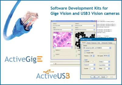 GigE Vision and USB3 Vision SDKs from A&B Software feature integrated H.264 web streamer